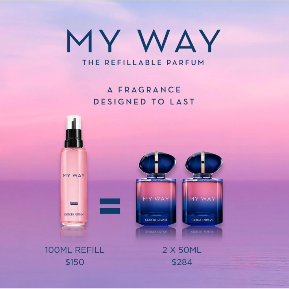 Giorgio Armani Parfum My Way Recharge 3.3 Fl Oz - Picture 11 of 11